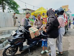 Satlantas Polres Kediri Kota Tuai Pujian Usai Bantu Pemudik Kehabisan Bensin