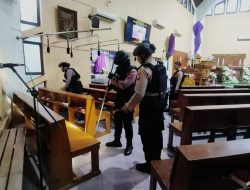 Polres Bojonegoro Sterilisasi Gereja Jelang Ibadah Jumat Agung dan Paskah 2025