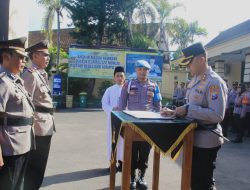 Kapolres Kediri Kota Pimpin Sertijab Kabag Ops