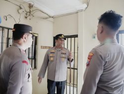 Selama Jalani Proses Hukum Kapolres Kediri Bersama Pejabat Utama Melakukan Pengecekan Ruang Tahanan Pastikan Tahanan Aman Dan Sehat