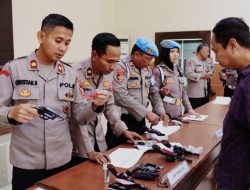 Cegah Penyalahgunaan, Wakapolres Jombang Pimpin Langsung Pemeriksaan Senpi dan Amunisi