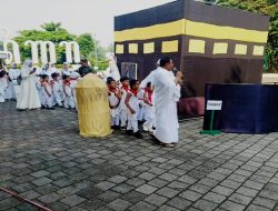 Edukasi Di Ruang Terbuka, TK Kartika Kodim 0808 Bersama Kemenag Kenalkan Tata Cara Ibadah Haji
