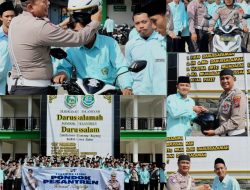 Ratusan Santri DI ponpes Darusalam Sumbersari Kab Kediri Siap Jadi Pelopor Keselamatan Dalam Berlaluntas
