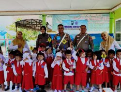 Satlantas Polres Kediri Gelar ‘Jajan Kelas’ Di TK Tauladan Pare