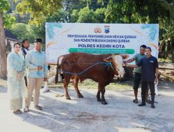 Idul Adha 1446 H, Polres Kediri Kota Satukan Kebersamaan Lewat Salat Idul Adha dan Kurban