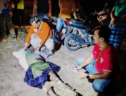 Respon Laporan Warga, Polsek Mojoroto Olah TKP Orang Meninggal di Saluran Air Persawahan
