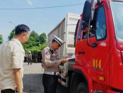 *Puluhan Kendaraan Terjaring Razia, Polres Kediri Ajak Warga Lebih Tertib Berkendara