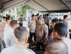 Baharkam Polri Gelar Supervisi dan Pengecekan Almatsus di Polres Kediri