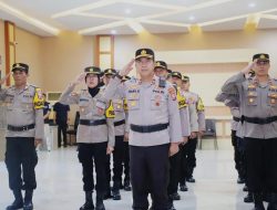 Polres Kediri Teguhkan Pengabdian Lewat Upacara Pemuliaan Nilai-Nilai Tribrata*