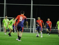 *Kapolres Kediri Kota Gelar Pertandingan Mini Soccer Bersama Dandim 0809 Kediri dan Humas PT Gudang Garam*