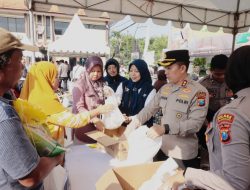 Gerakan Pangan Murah Polres Bojonegoro Disambut Antusias Warga 30 Ton Beras Habis Terjual