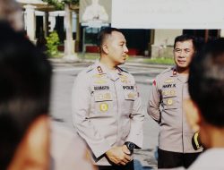 *Pimpin Apel Pagi, Kapolres Kediri Beri Motivasi Awal Pekan
