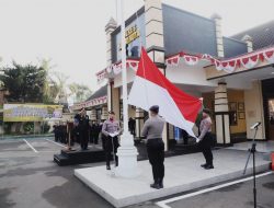 *Upacara HUT Kemerdekaan RI ke – 80 dilaksanakan dengan penuh Khidmat dan Semangat Patriotisme Membara di Polres Kediri Kota
