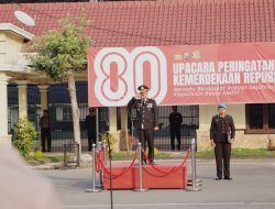 Polres Kediri Gelar Upacara Bendera Peringati HUT ke-80 RI*