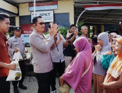 *Polres Magetan Kembali Gelar Gerakan Pangan Murah di 4 Kecamatan Warga Full Senyum*