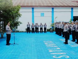 Apel jam Pimpinan, Kapolres Nganjuk Tekankan Profesionalisme Personel Satlantas