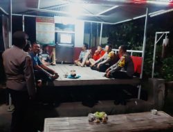 *Polsek Ngasem Sambangi Poskamling, Perkuat Sinergi Jaga Keamanan Malam