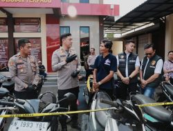 Polres Jember Berhasil Bongkar Sindikat Curanmor Amankan Tiga Tersangka dan 23 Motor Curian