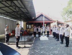 *Kapolres Kediri Tekankan Empat Pilar ‘Berbudaya’ di Apel Pagi Polsek Kunjang*