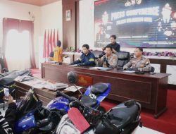 Polres Mojokerto Kota Berhasil Ungkap Curanmor Dua Tersangka dan 4 Unit Motor Diamankan