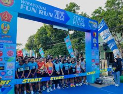 *Kapolres Kediri Ikuti Wira Yudha Fun Run 8K, Wujud Sinergitas TNI-Polri di Momen HUT ke-80 TNI