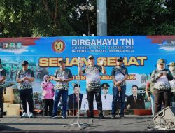 Kapolres Nganjuk Hadiri Bakti Sosial dan Olahraga Bersama Peringati HUT TNI ke-80*