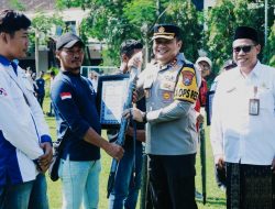 *Kapolres Jombang Pimpin Apel Akbar Kebangsaan Bersama Serikat Pekerja/Buruh Kabupaten Jombang