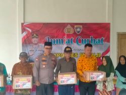 *Polres Mesuji Gelar Jumat Curhat dan Bagi Sembako di Desa Gedung Sri Mulyo