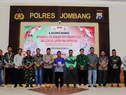 *Polres Jombang Launching Aplikasi E-Pelayanan Masyarakat dan WhatsApp Center ‘Lapor Pak Kapolsek