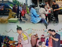 *Mobil Senyum Polsek Gurah Tebar Kebaikan di Jumat Berkah