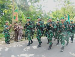 *Dandim 0808/Blitar Sambut Peleton Beranting Yudha Wastu Pramuka Jaya Kodam V/Brawijaya Di Blitar