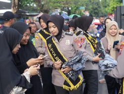 *Ramai dan Edukatif, Gebyar Tahun Baru Polres Kediri Hadir di CFD Pare