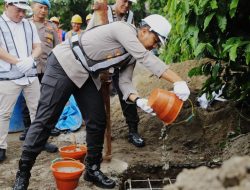 *Menuju Lebih Modern, Videotron Outdoor Polres Kediri Mulai Dibangun