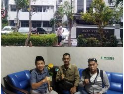 Jurnalis Silaturahmi ke Dinkes Gresik, Disambut Kasi Kesehatan Lingkungan Nukhan, SKM, MM