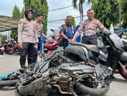 *Satlantas Polres Kediri Kota Tetapkan Sopir Bus Harapan Jaya Sebagai Tersangka Kecelakaan Beruntun di Muning*