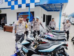 *Balap Liar Libatkan Pelajar Digagalkan, Polres Kediri Amankan 26 Sepeda Motor*