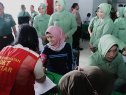 *Setetes Darah Sejuta Harapan, Peringati HUT Persit Ke 80 Kodim 0808 Blitar Gelar Donor Darah*