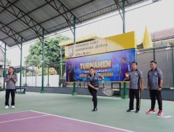 *Ajang Silaturahmi dan Sportivitas, Turnamen Tenis Lapangan Piala Kapolres Kediri Resmi Dimulai