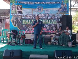 keluarga besar AWPI DPC Bojonegoro merawat silaturahmi menebar kasih antar junarlis (halal bihalal idul Fitri 14447h Minggu 05 04 26.