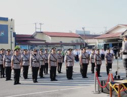*Tongkat Estafet Kepemimpinan Bergulir, Polres Kediri Gelar Sertijab PJU dan Kapolsek Jajaran