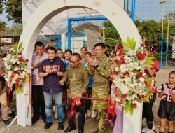 *Kapolres Kediri Dampingi Dandim 0809/Kediri Resmikan Lapangan Bola Voli Sparta Muda